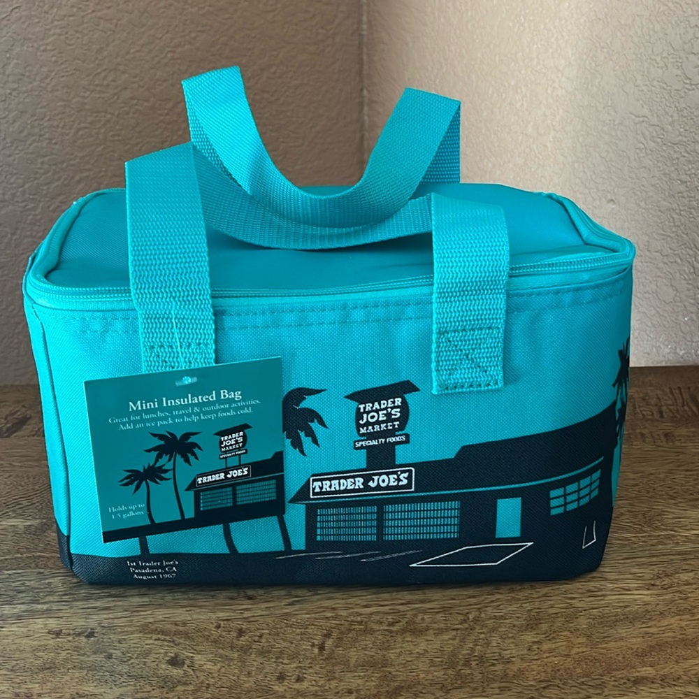 Trader Joe’s mini insulated bag - blue